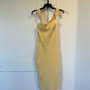 Express yellow woman dress